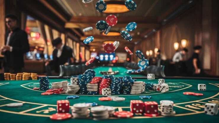 asia bandar live dealer studio with multiple camera angles
